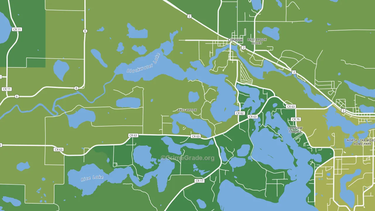 55721, MN Map of Drug-Related Crime Rates