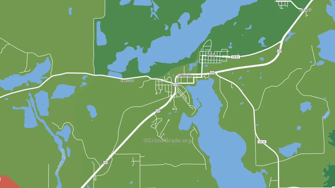 55722, MN Map of Drug-Related Crime Rates