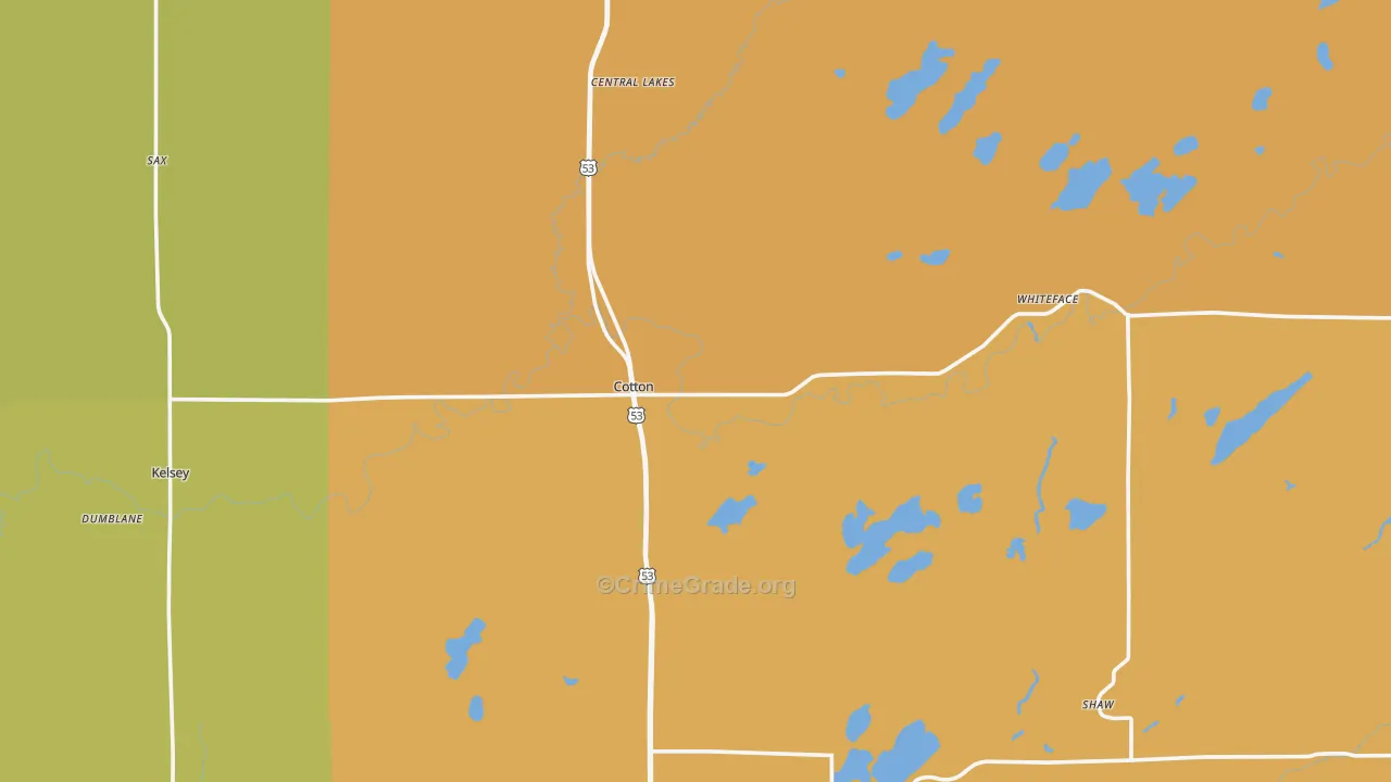 55724, MN Map of Drug-Related Crime Rates