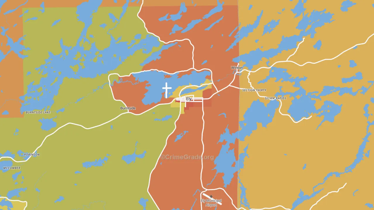 55731, MN Map of Drug-Related Crime Rates
