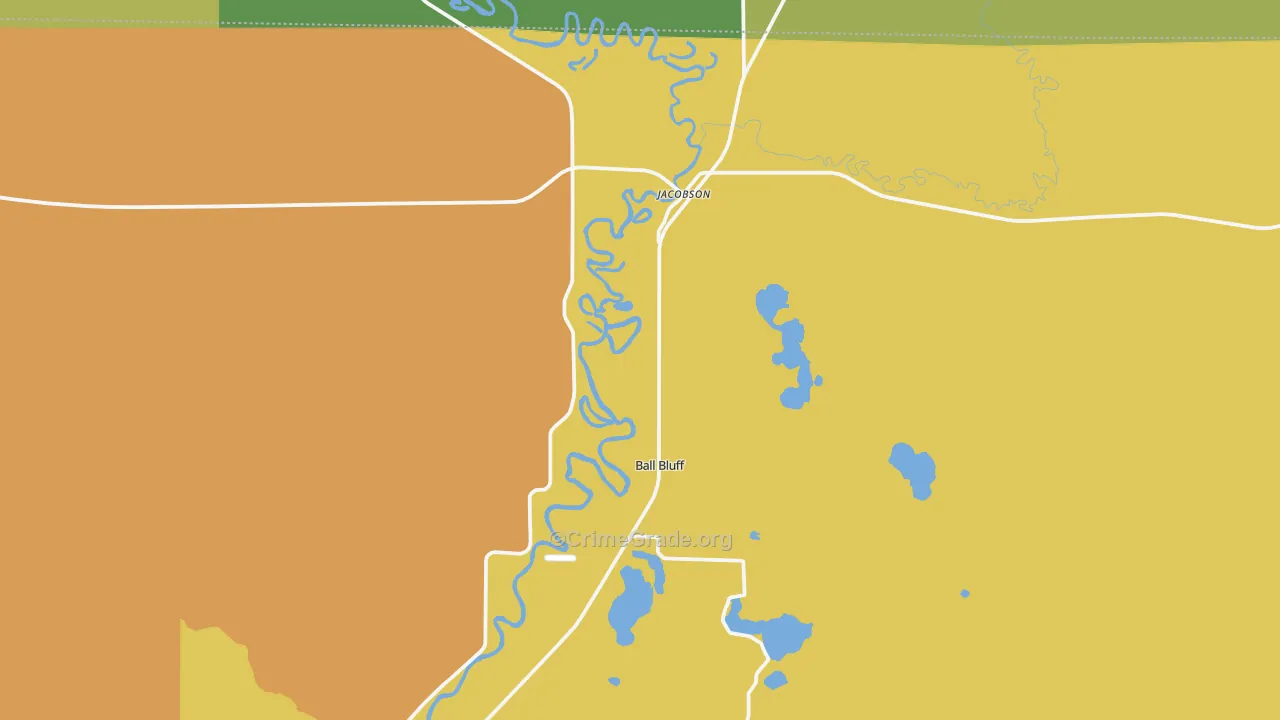 55752, MN Map of Drug-Related Crime Rates