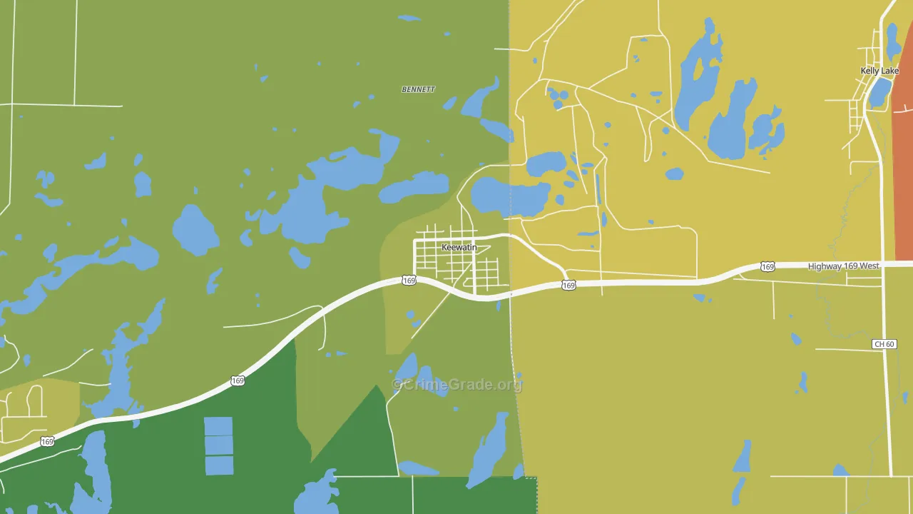 55753, MN Map of Drug-Related Crime Rates