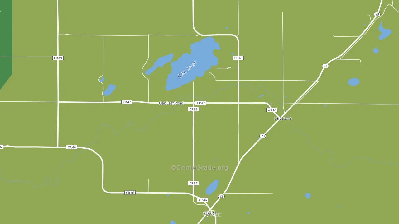 55756, MN Map of Drug-Related Crime Rates