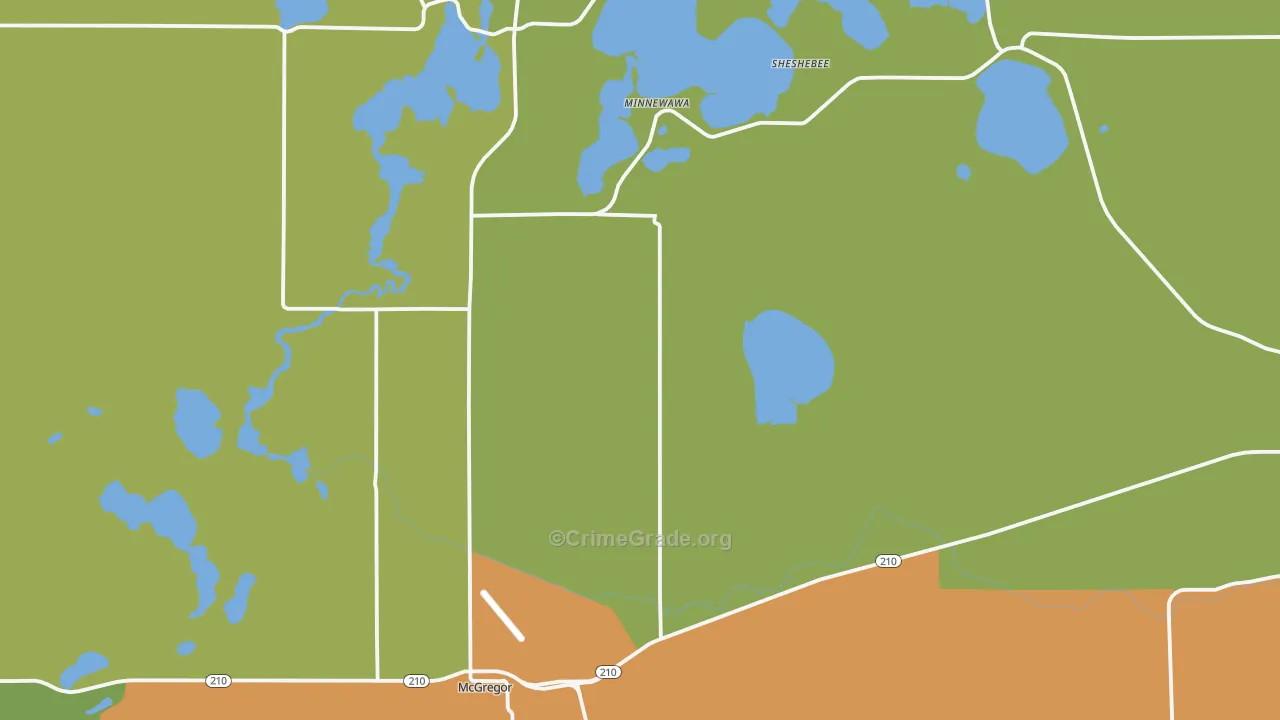 55760, MN Map of Drug-Related Crime Rates