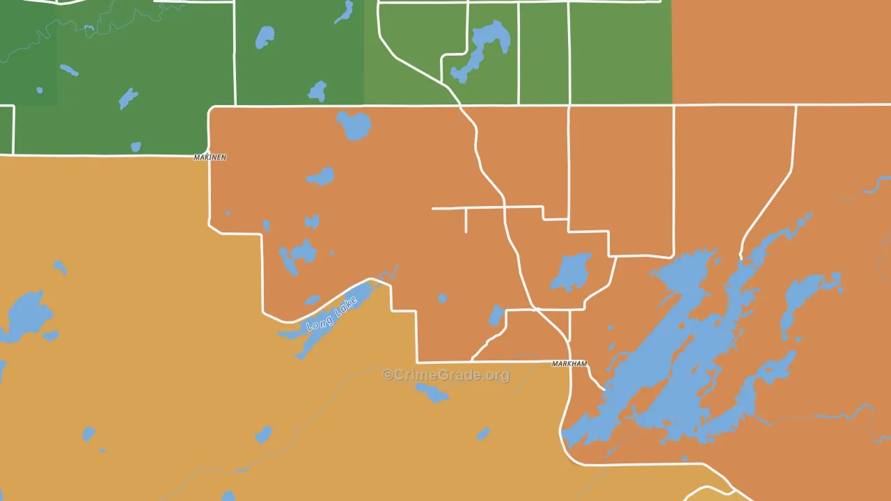 55763, MN Map of Drug-Related Crime Rates