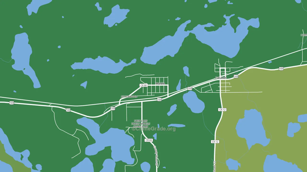 55764, MN Map of Drug-Related Crime Rates