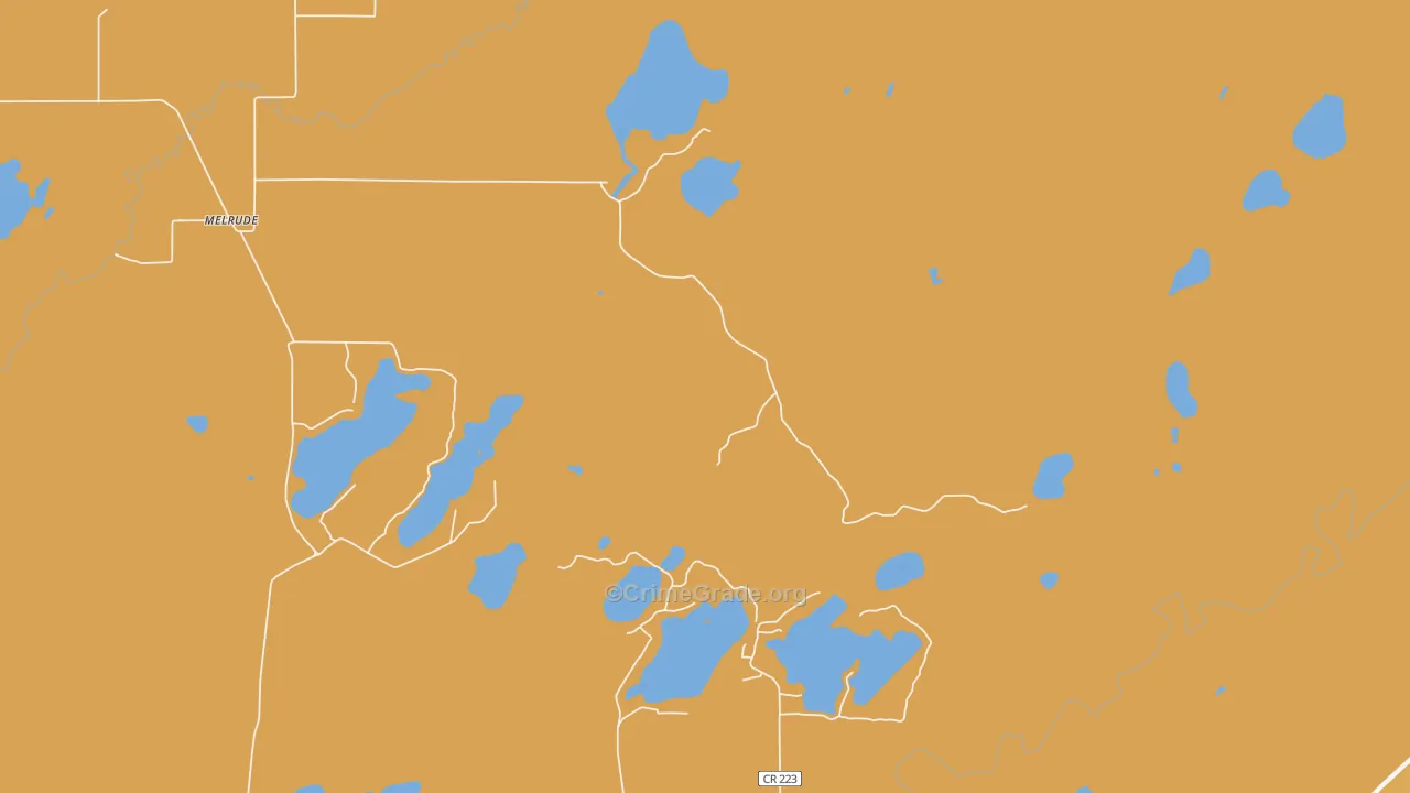 55766, MN Map of Drug-Related Crime Rates