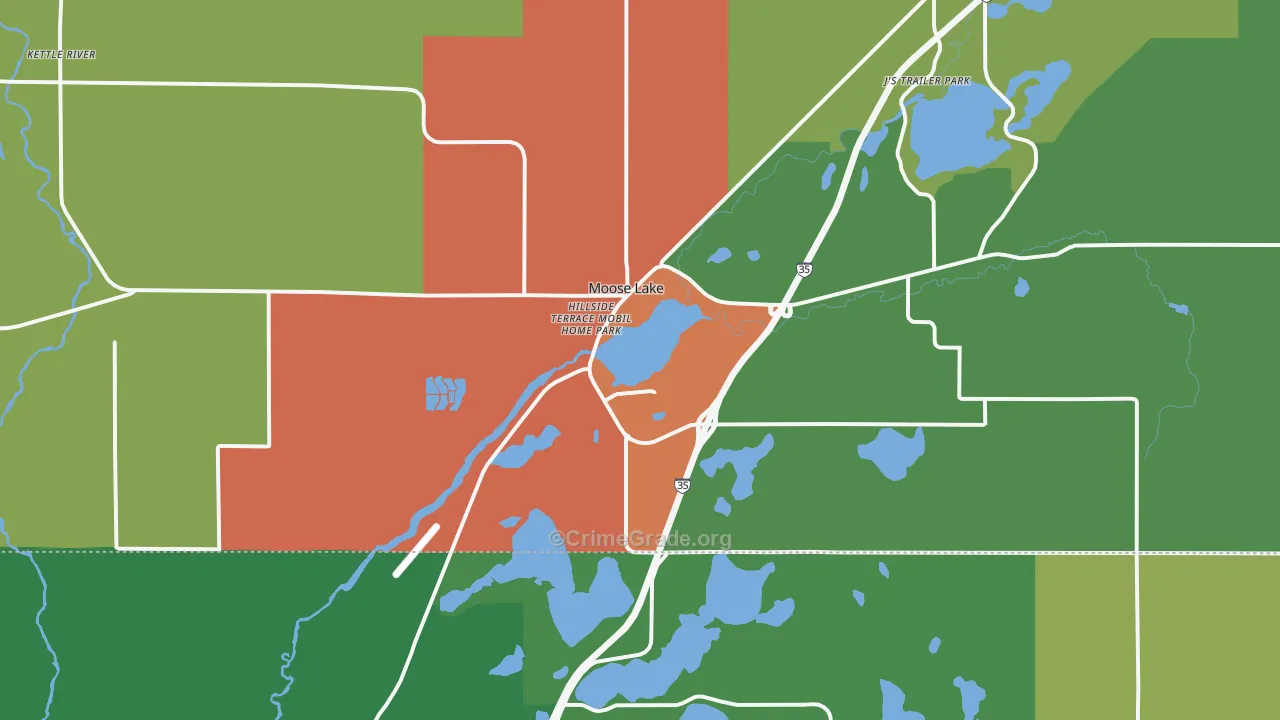 55767, MN Map of Drug-Related Crime Rates
