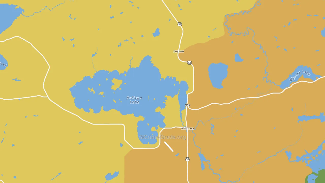55771, MN Map of Drug-Related Crime Rates