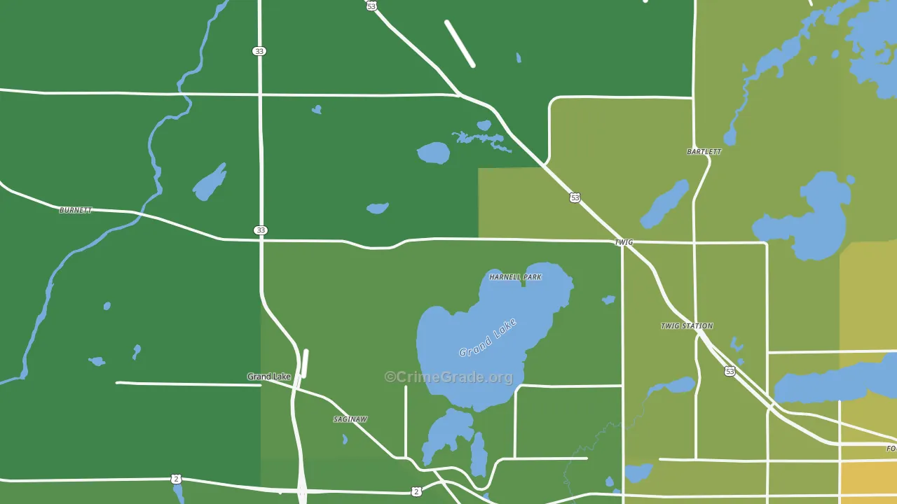 55779, MN Map of Drug-Related Crime Rates