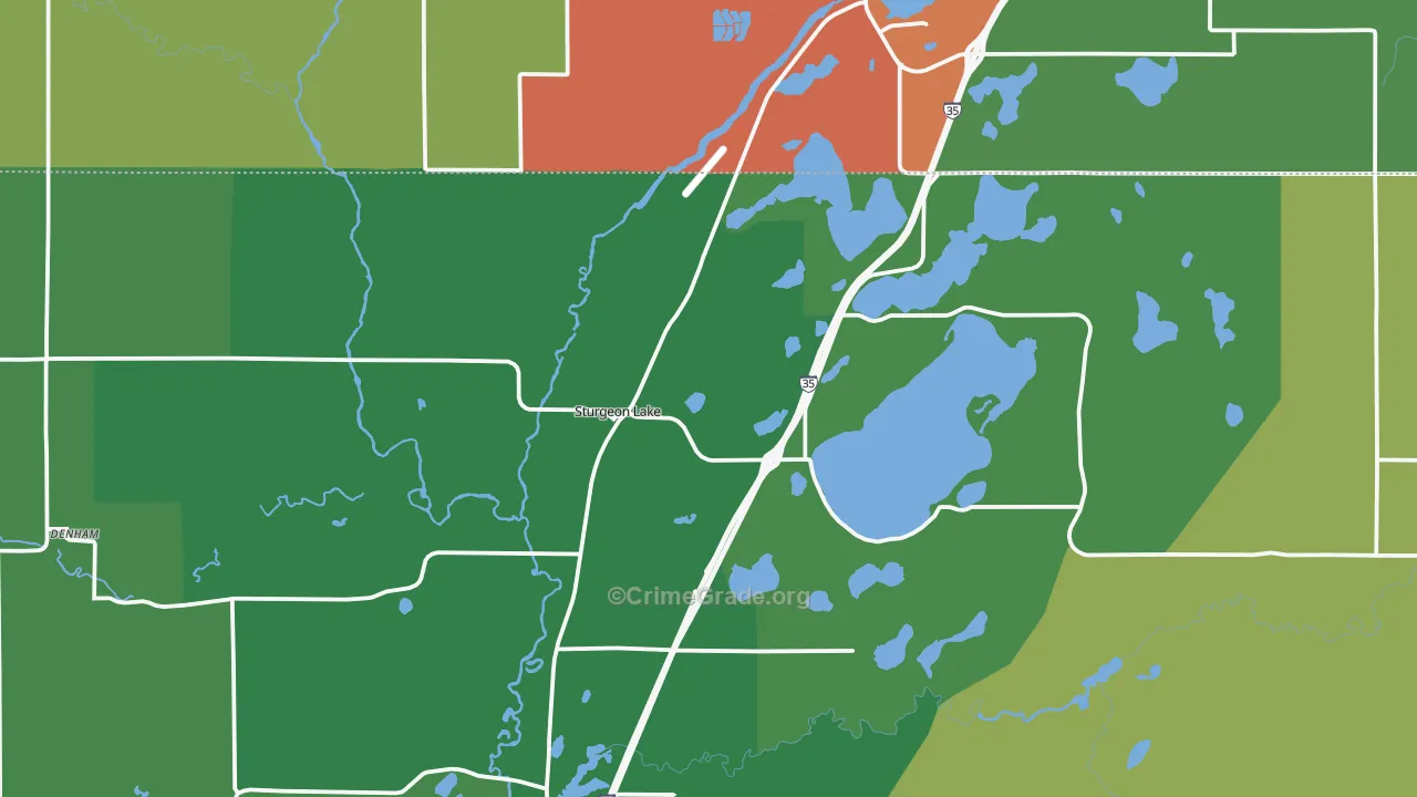 55783, MN Map of Drug-Related Crime Rates
