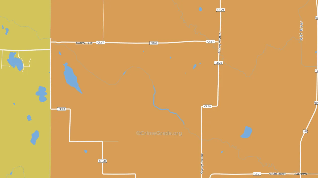 55785, MN Map of Drug-Related Crime Rates