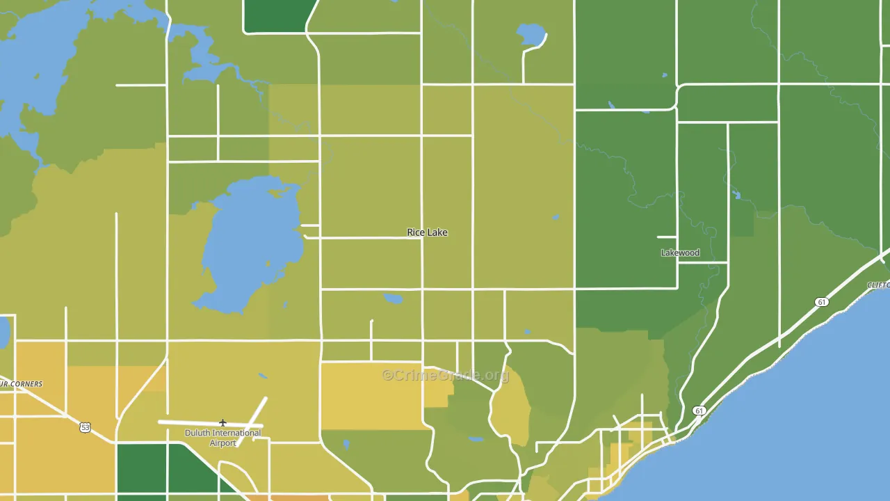 55803, MN Map of Drug-Related Crime Rates