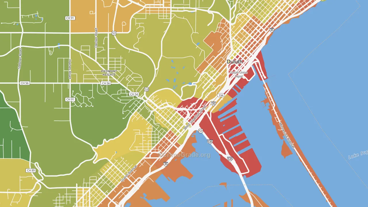 55806, MN Map of Drug-Related Crime Rates