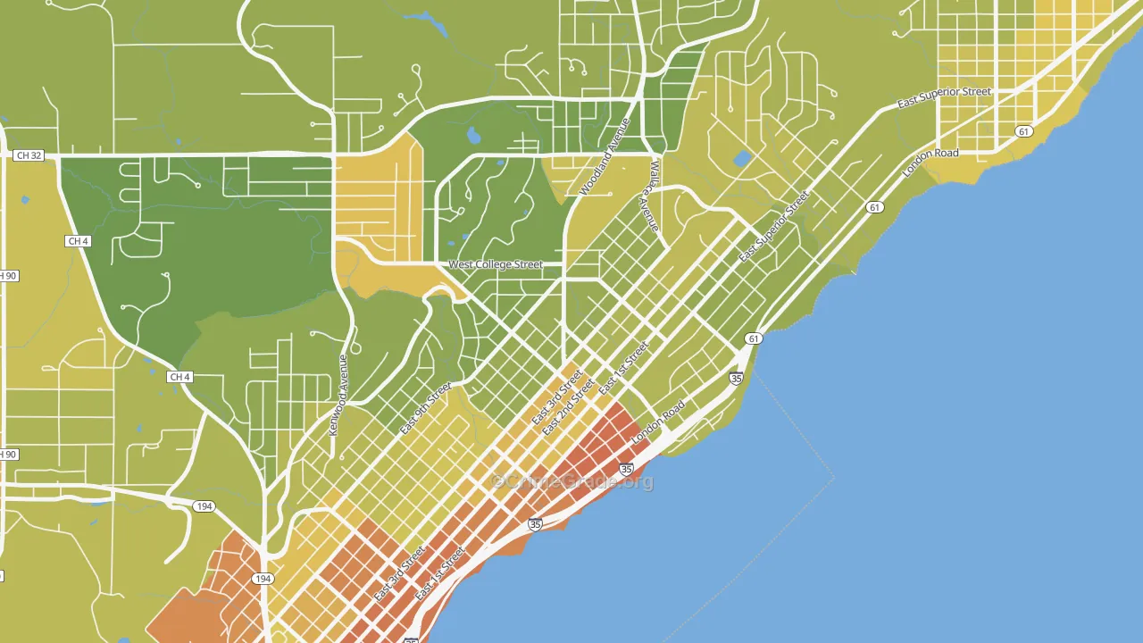 55812, MN Map of Drug-Related Crime Rates