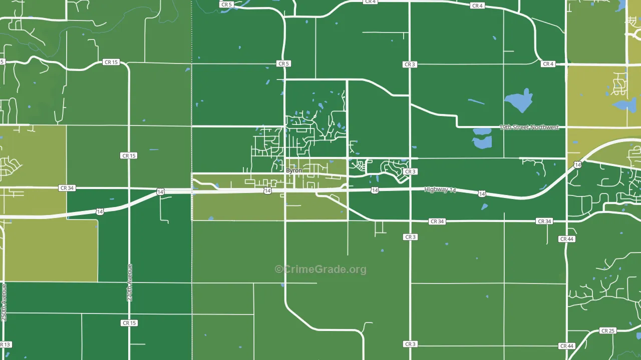 55920, MN Map of Drug-Related Crime Rates