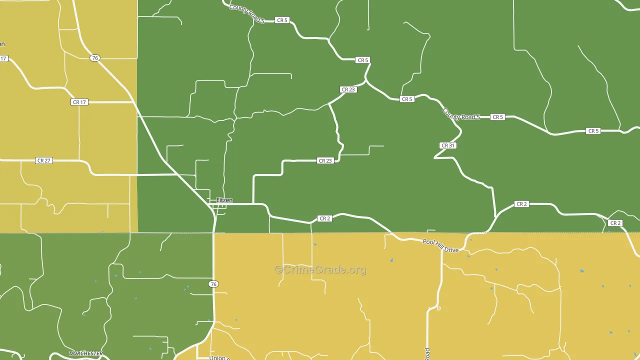 55931, MN Map of Drug-Related Crime Rates