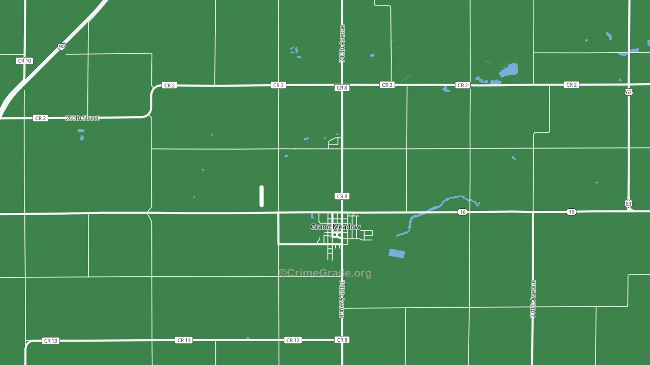 55936, MN Map of Drug-Related Crime Rates