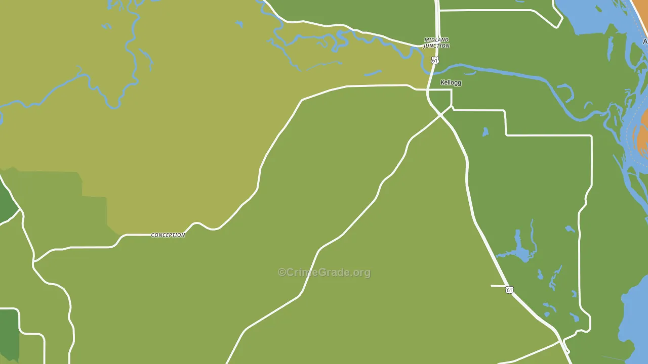 55945, MN Map of Drug-Related Crime Rates