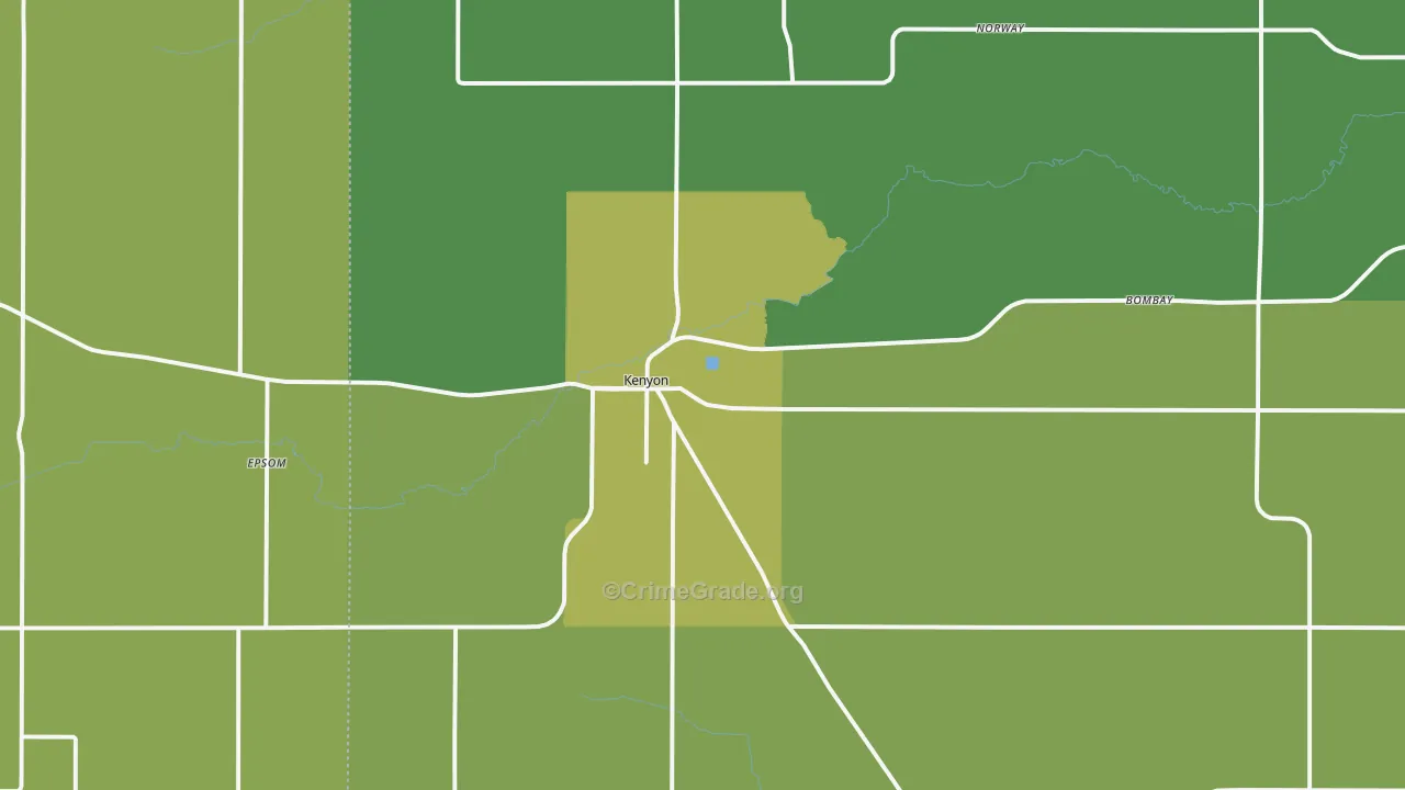 55946, MN Map of Drug-Related Crime Rates