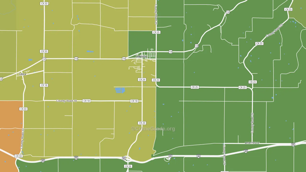 55952, MN Map of Drug-Related Crime Rates