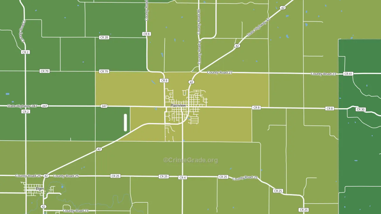 55964, MN Map of Drug-Related Crime Rates