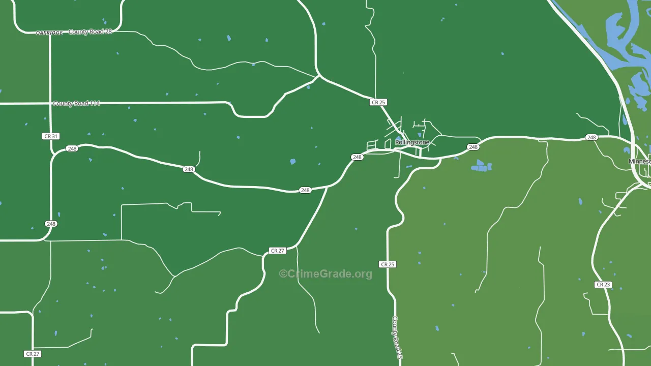 55969, MN Map of Drug-Related Crime Rates