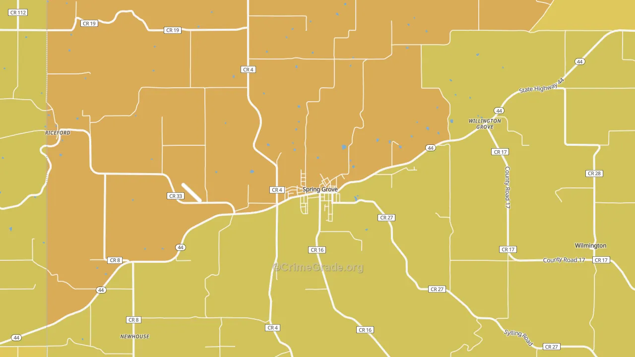 55974, MN Map of Drug-Related Crime Rates