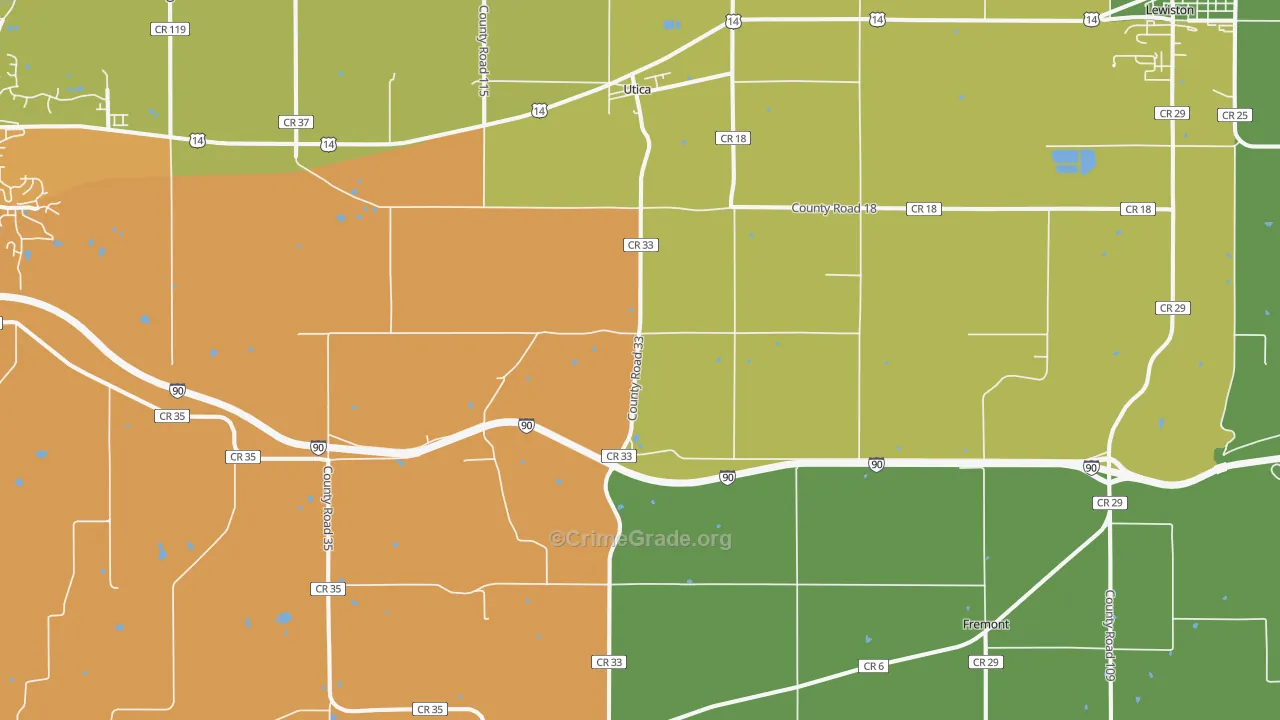 55979, MN Map of Drug-Related Crime Rates