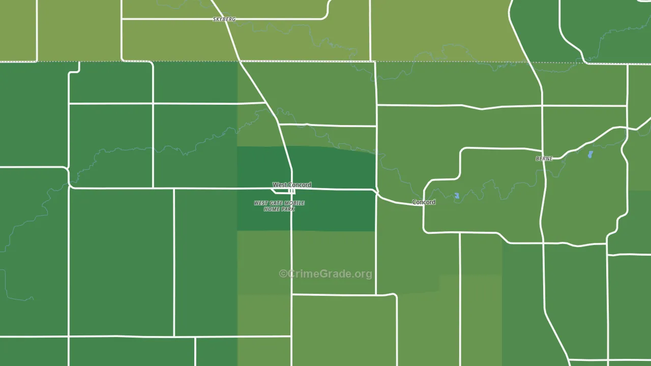 55985, MN Map of Drug-Related Crime Rates