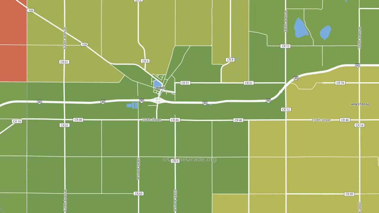 56009, MN Map of Drug-Related Crime Rates