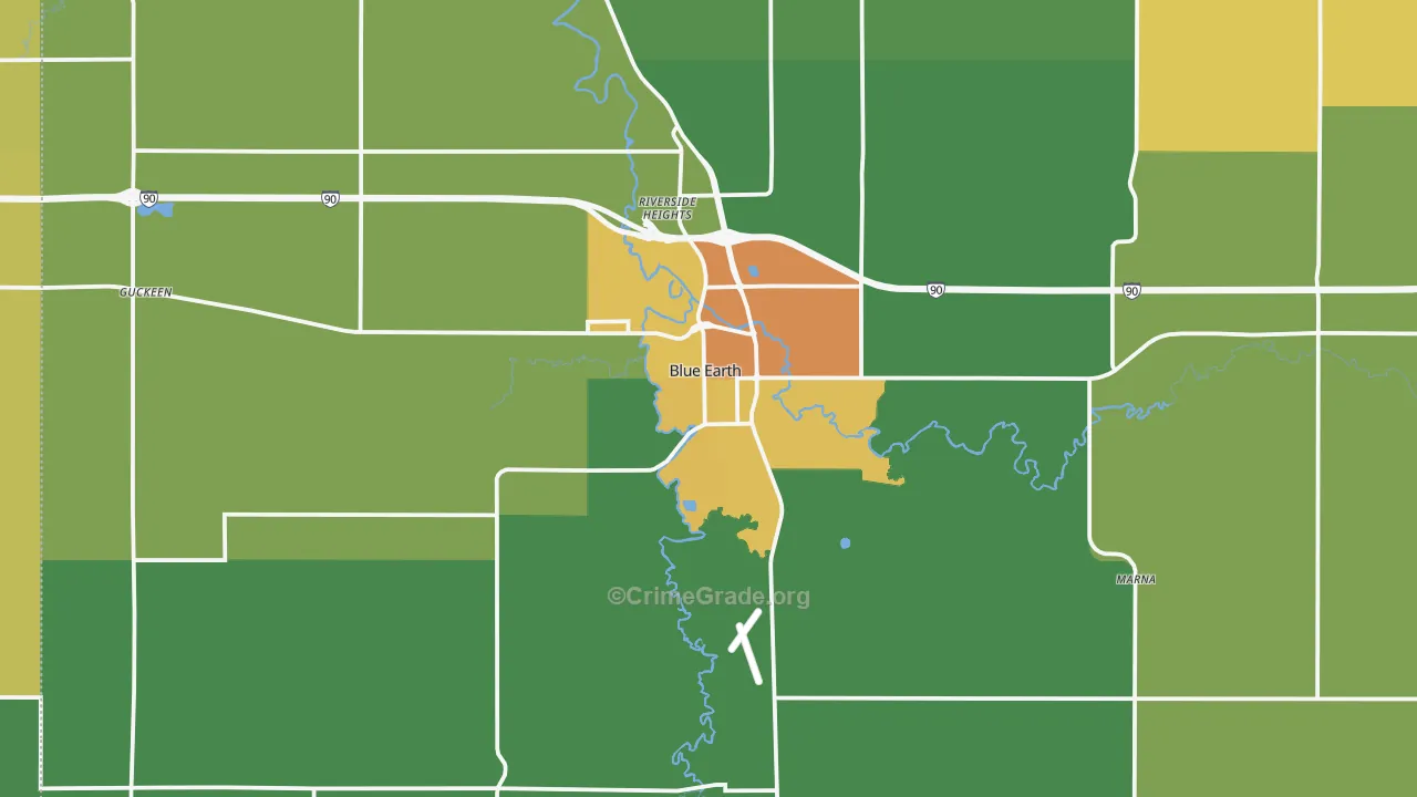 56013, MN Map of Drug-Related Crime Rates