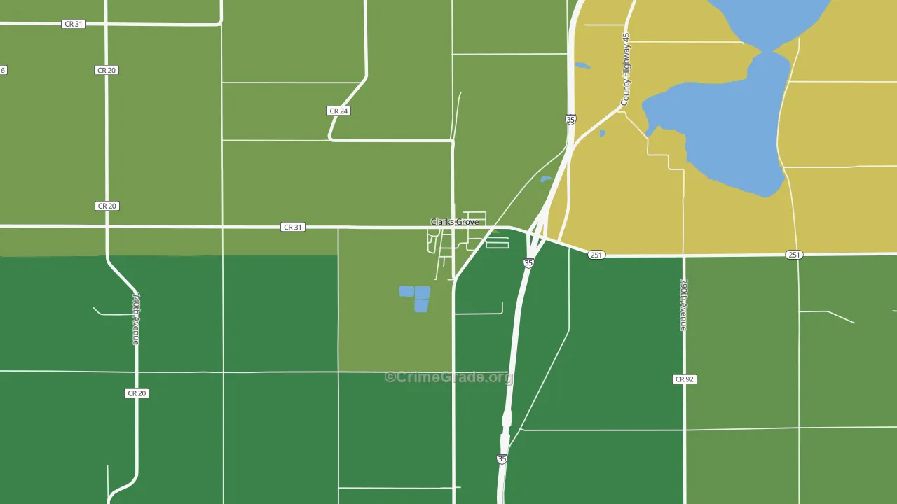 56016, MN Map of Drug-Related Crime Rates
