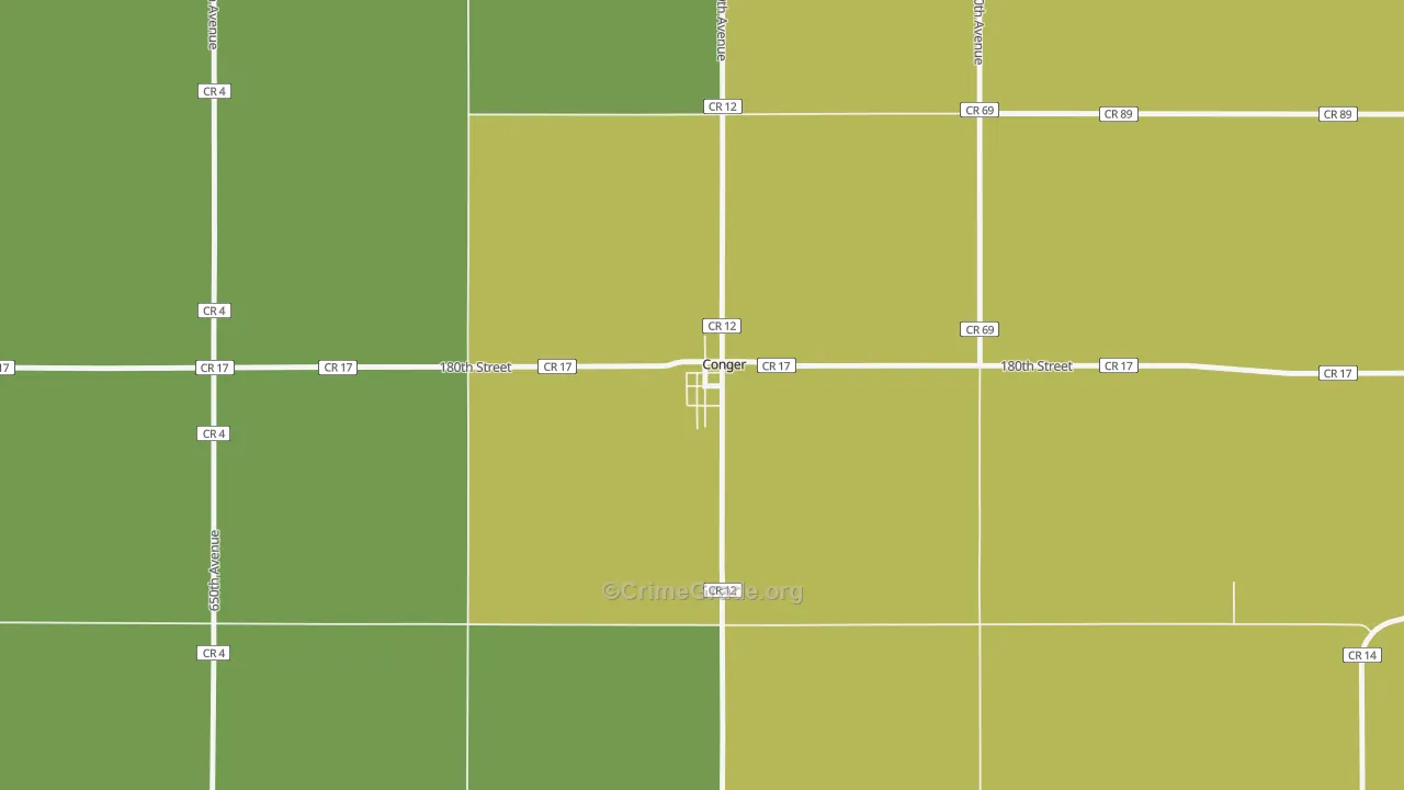 56020, MN Map of Drug-Related Crime Rates