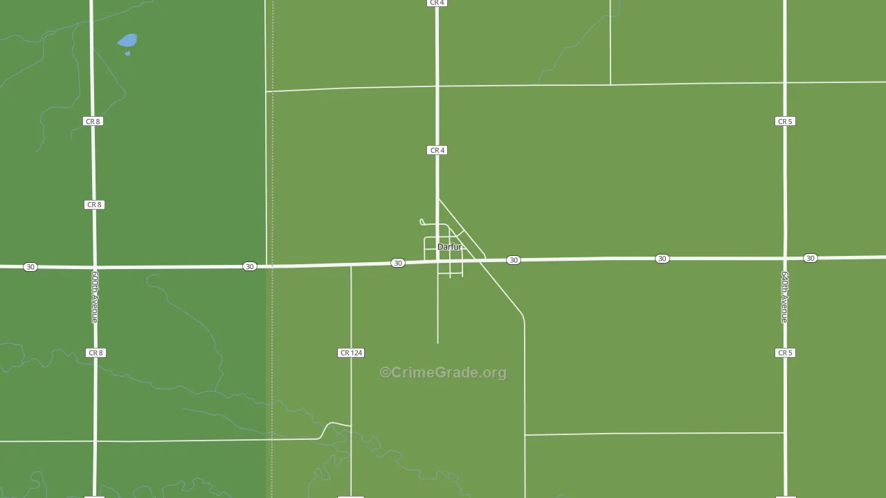 56022, MN Map of Drug-Related Crime Rates