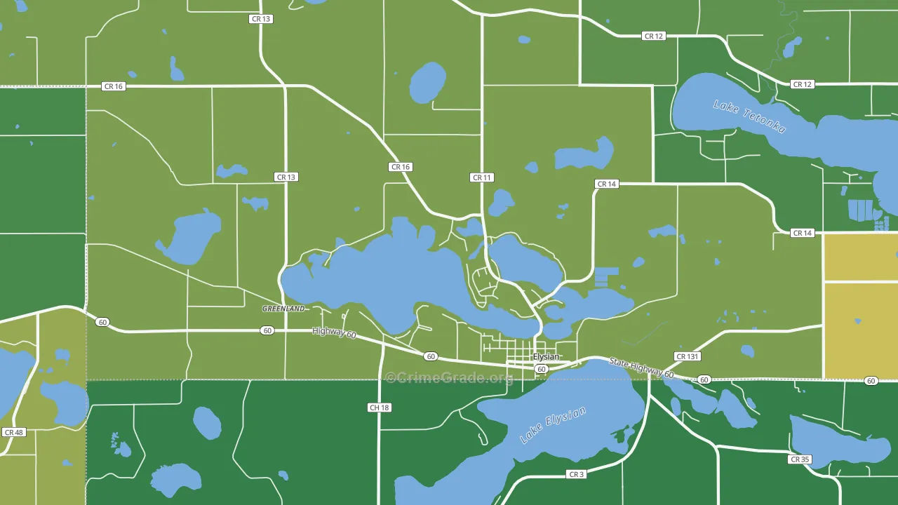56028, MN Map of Drug-Related Crime Rates