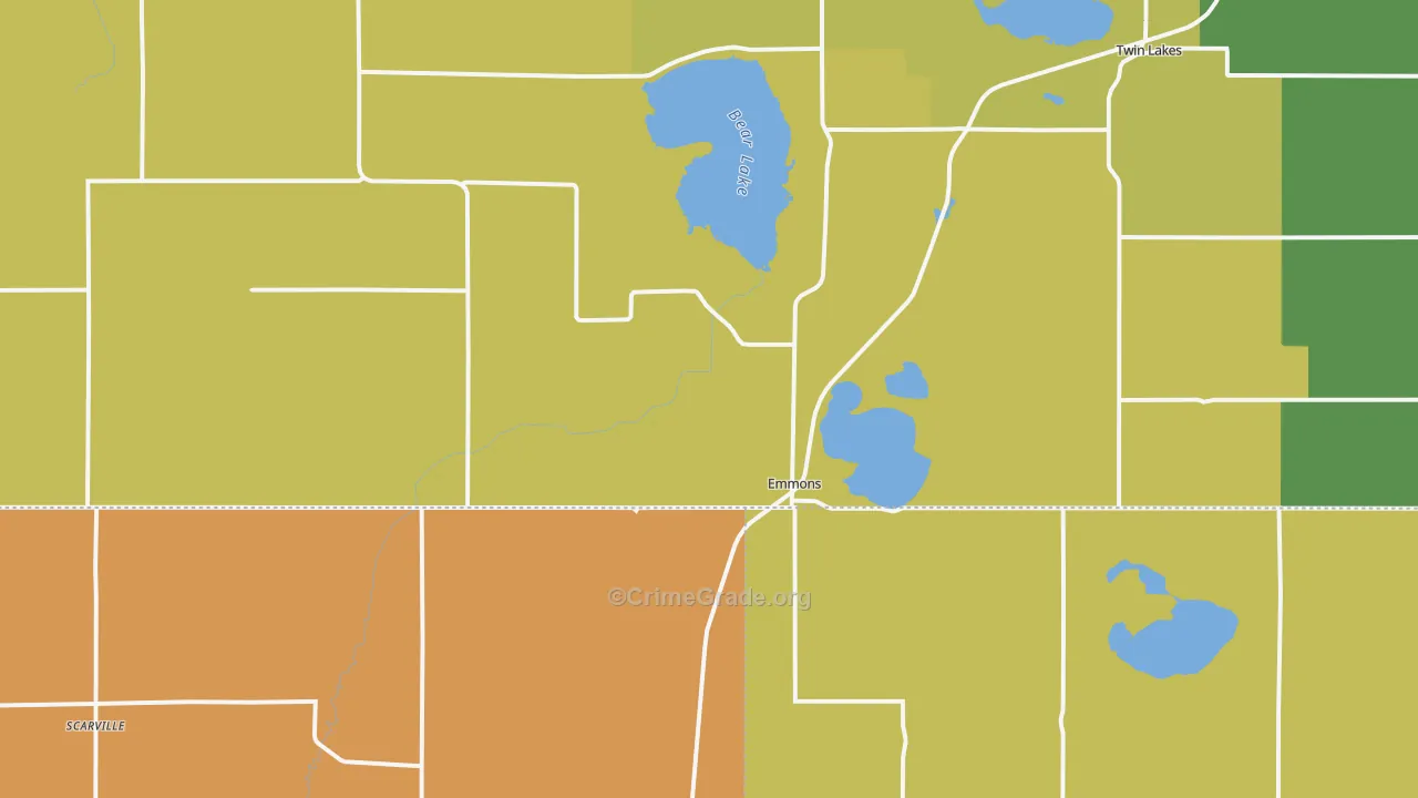 56029, MN Map of Drug-Related Crime Rates