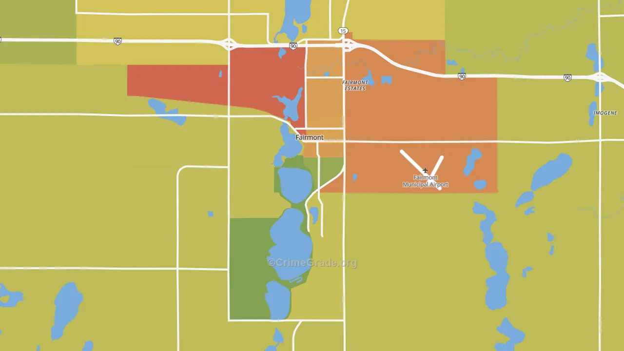 56031, MN Map of Drug-Related Crime Rates