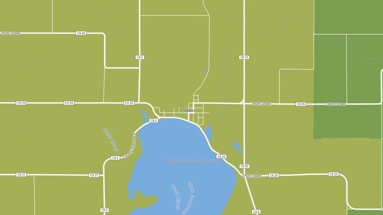 56032, MN Map of Drug-Related Crime Rates