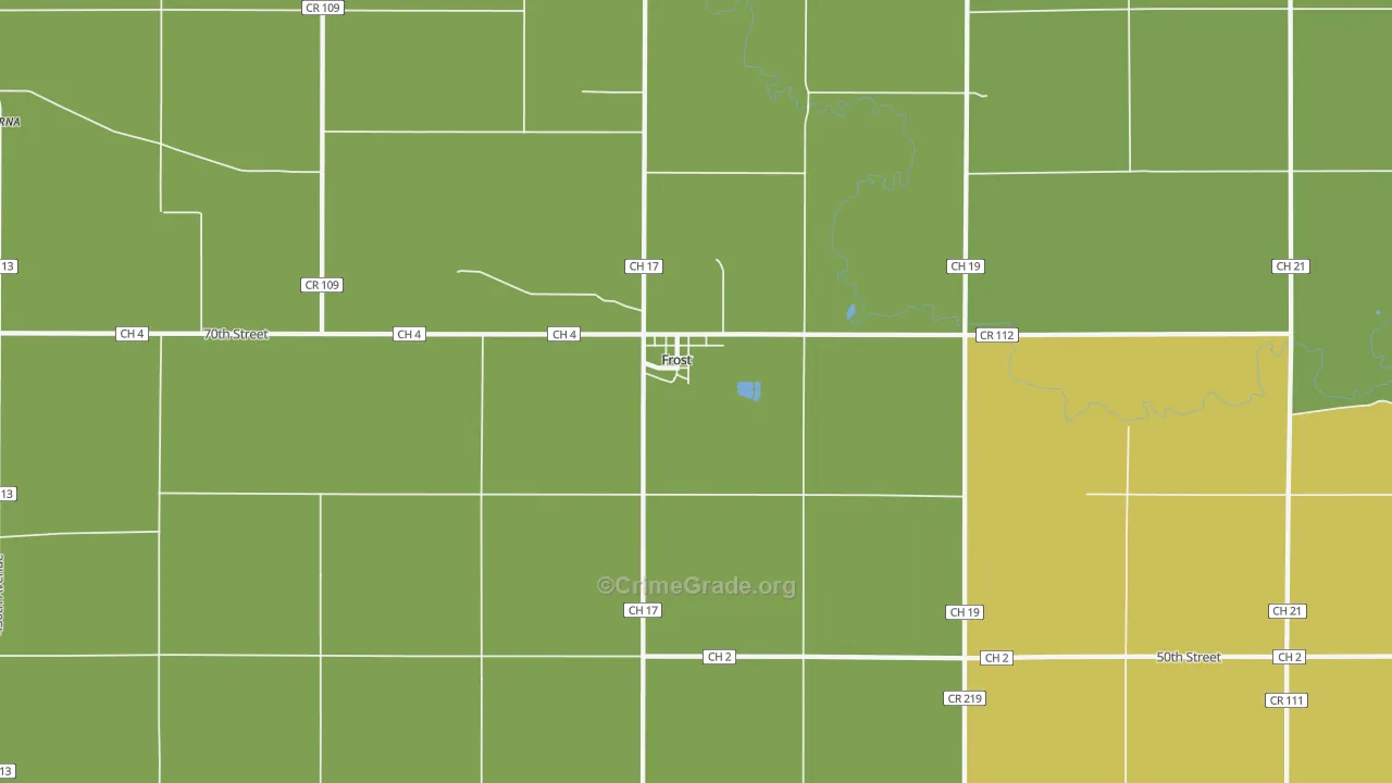 56033, MN Map of Drug-Related Crime Rates