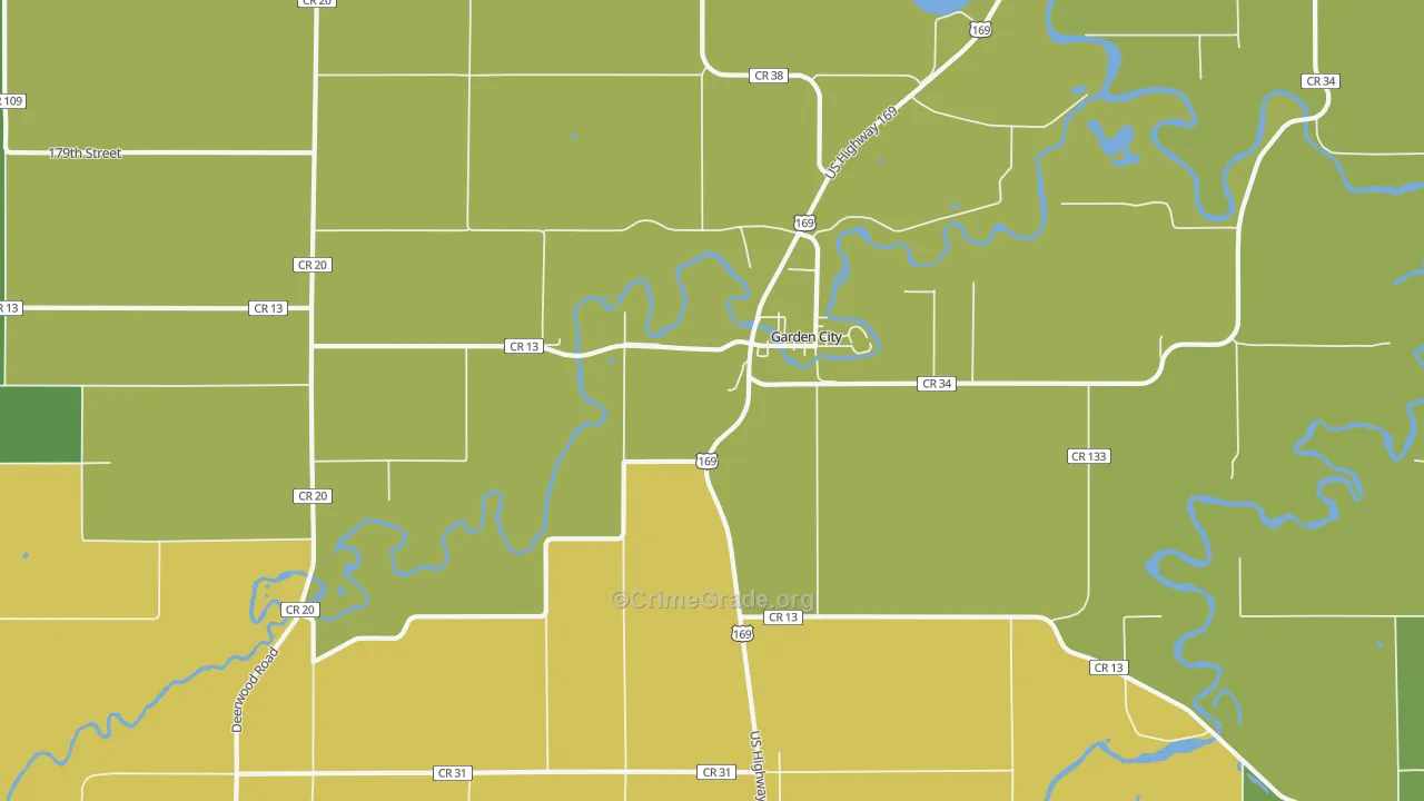 56034, MN Map of Drug-Related Crime Rates