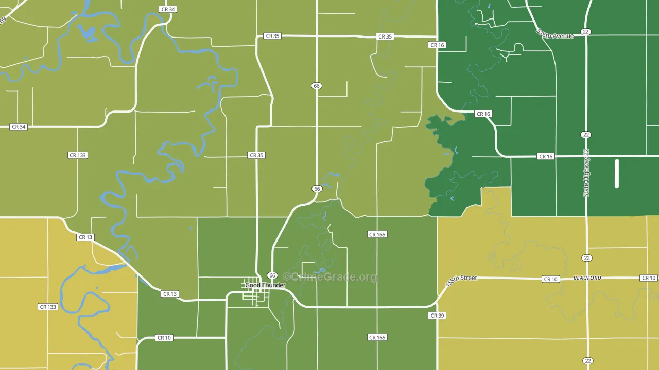 56037, MN Map of Drug-Related Crime Rates