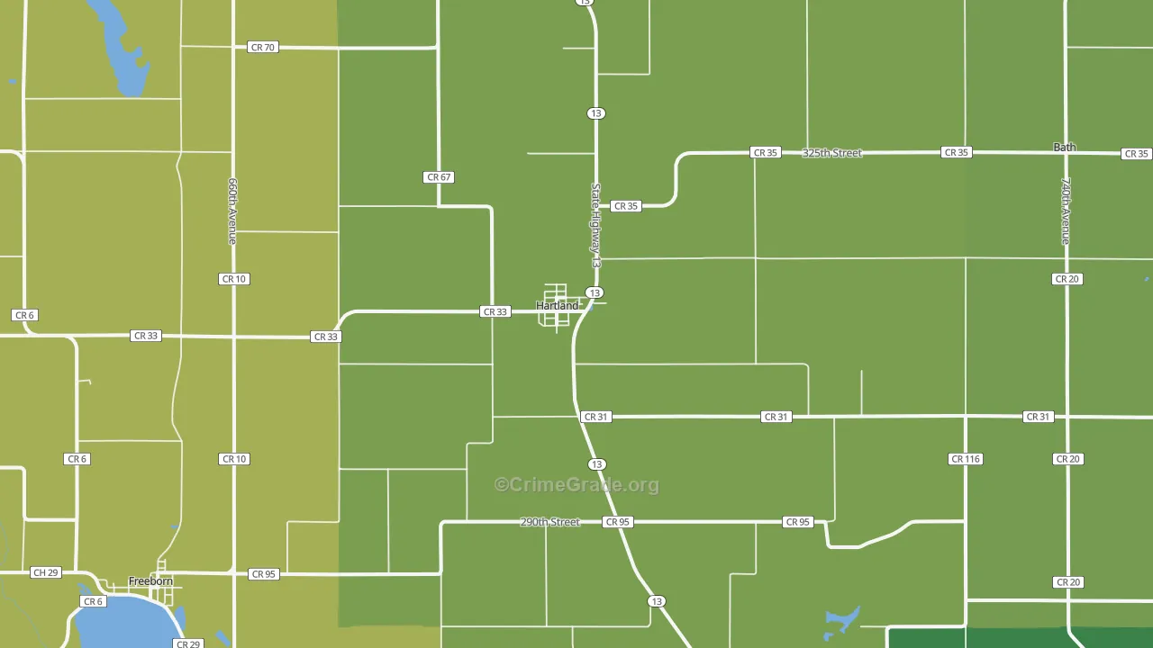 56042, MN Map of Drug-Related Crime Rates