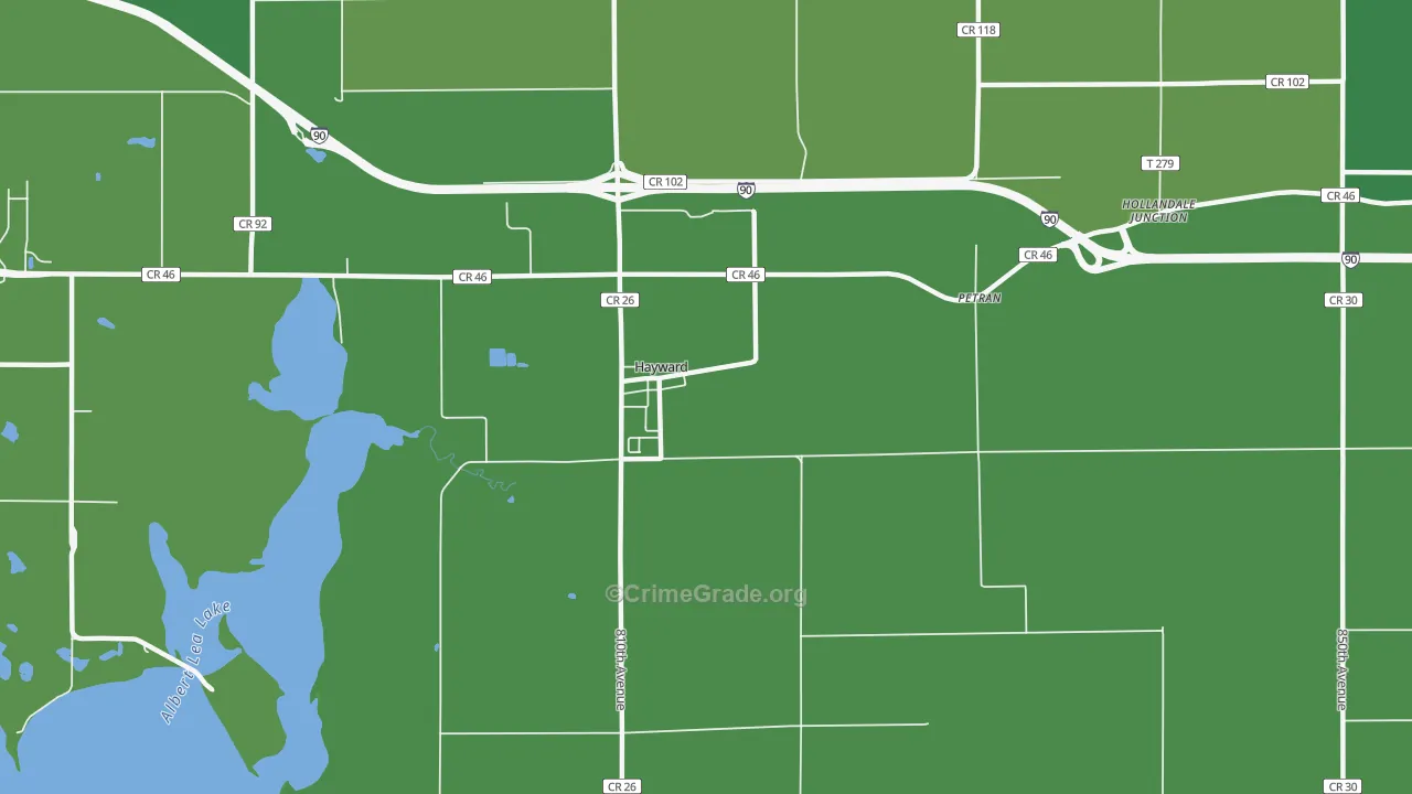 56043, MN Map of Drug-Related Crime Rates