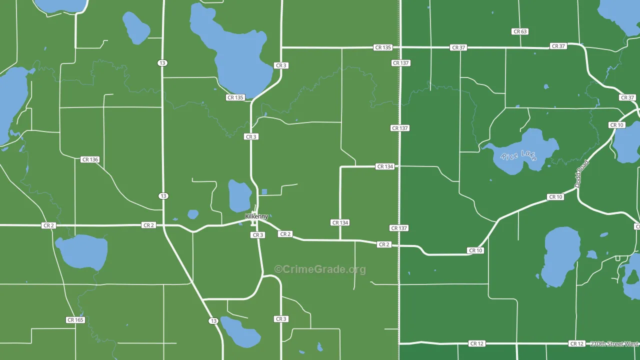 56052, MN Map of Drug-Related Crime Rates