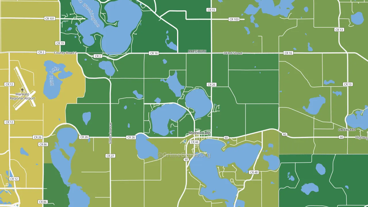56063, MN Map of Drug-Related Crime Rates