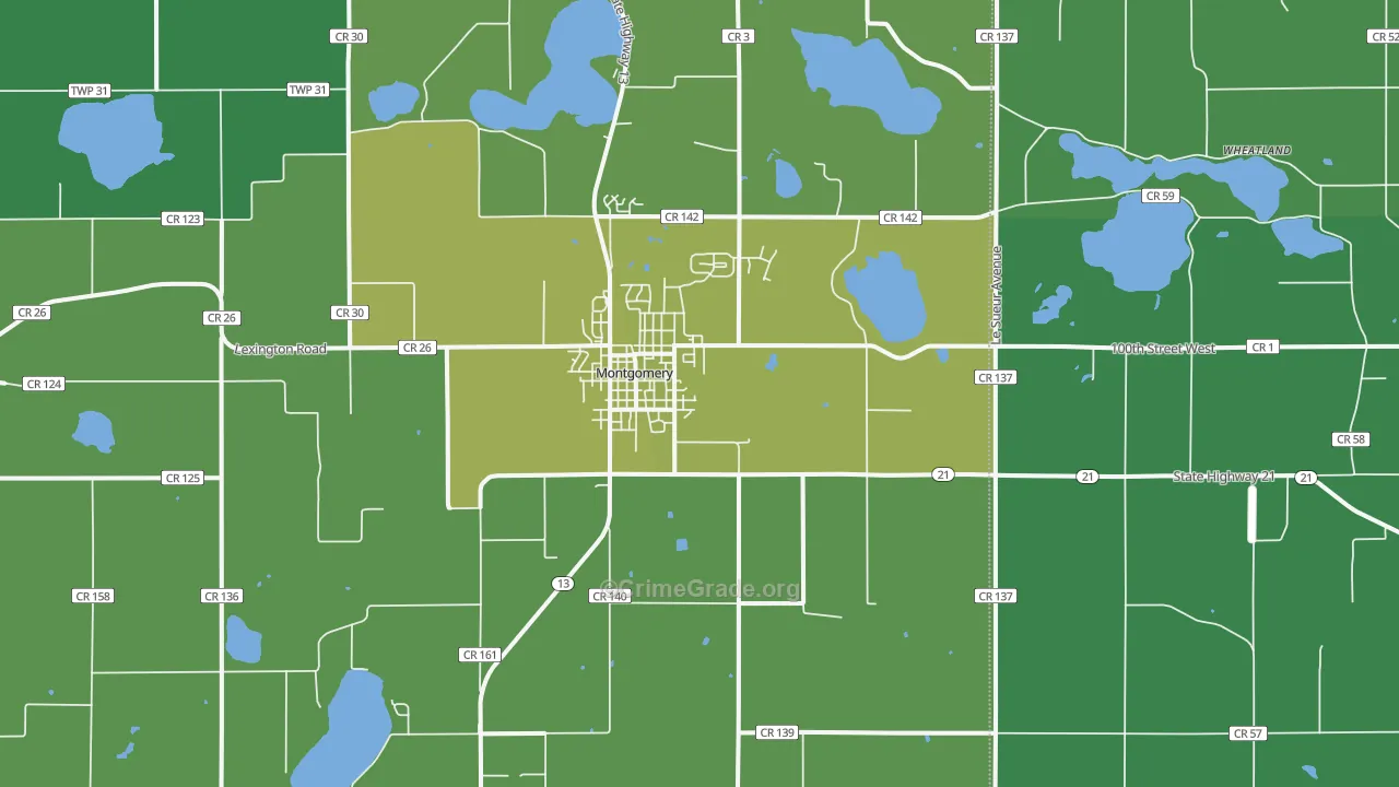 56069, MN Map of Drug-Related Crime Rates
