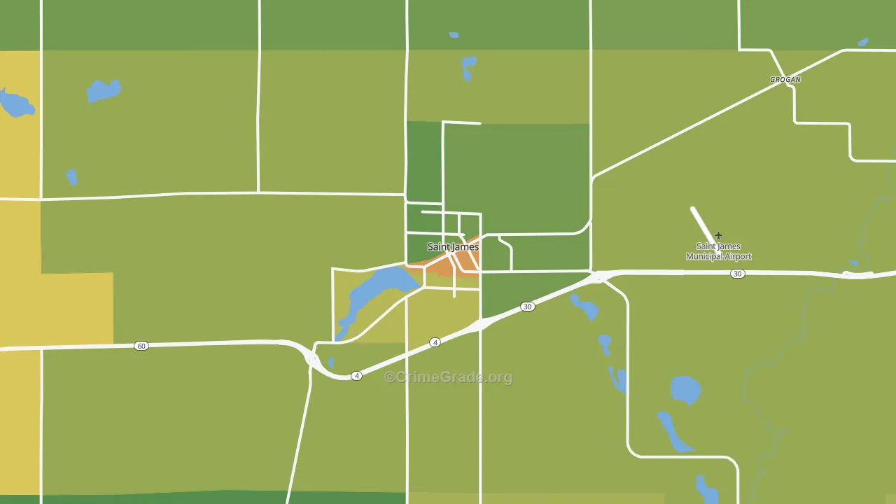 56081, MN Map of Drug-Related Crime Rates