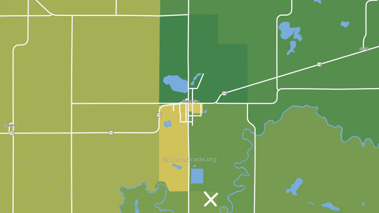 56085, MN Map of Drug-Related Crime Rates