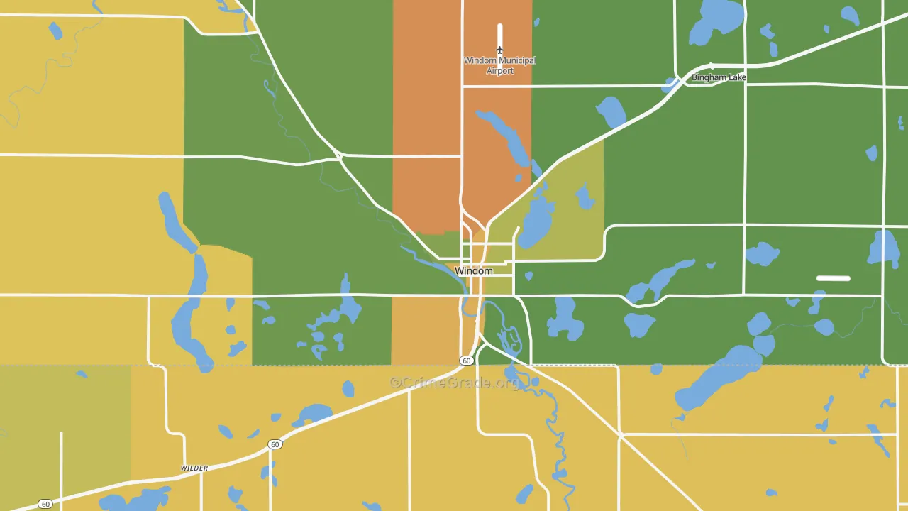 56101, MN Map of Drug-Related Crime Rates